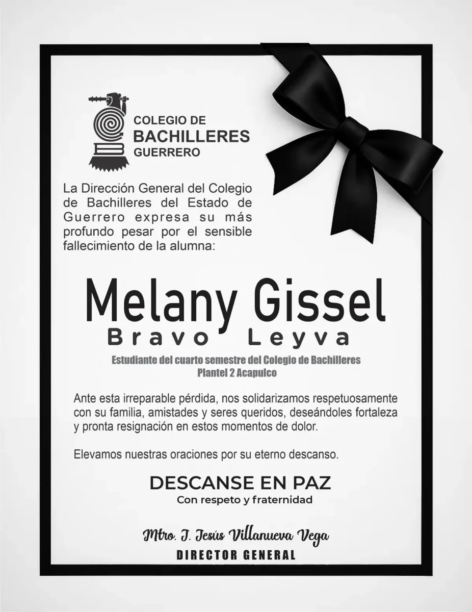 Muere Melany Gissel Bravo Leyva tras ataque frente a Cobach 2