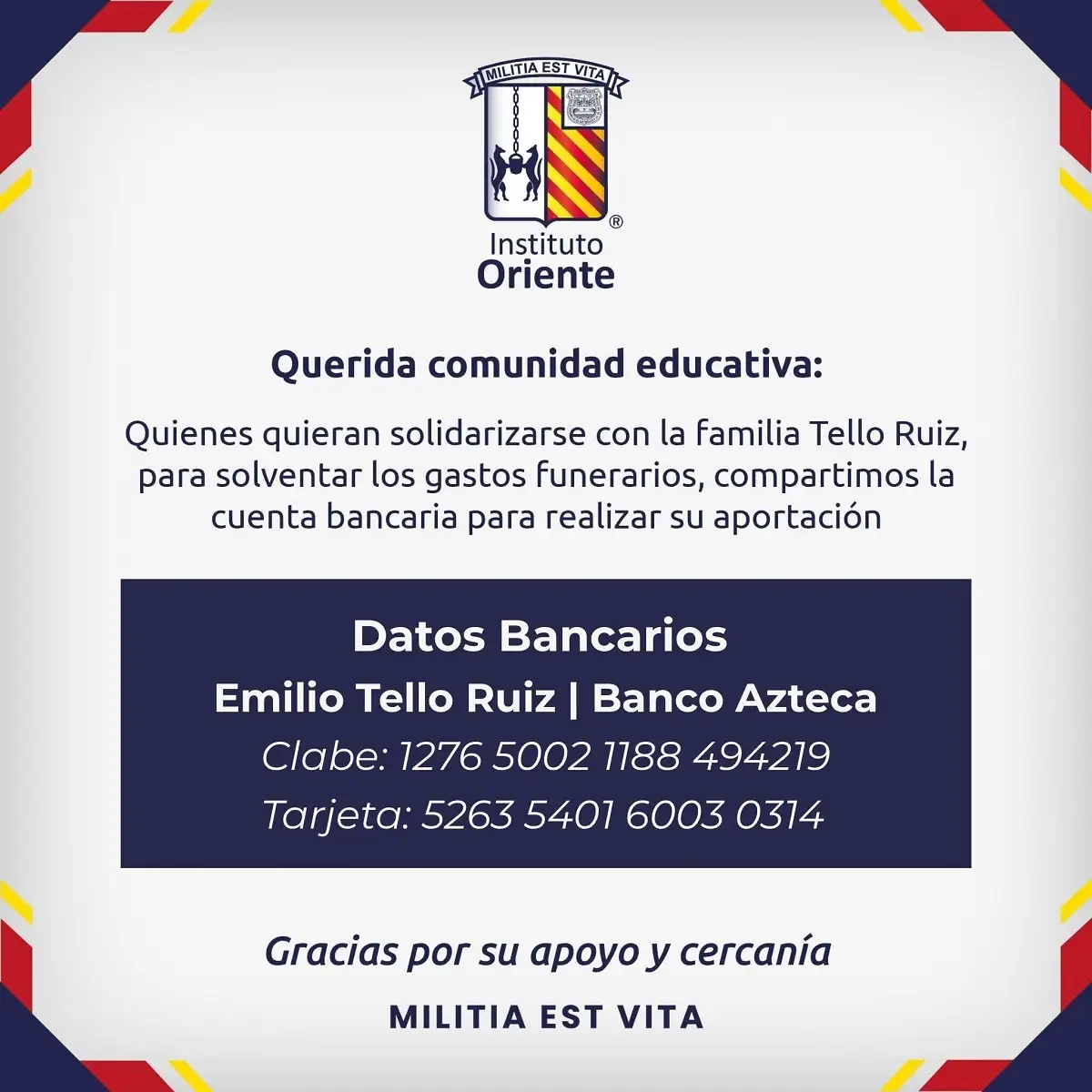 Por asesinato de Alexandro y Karina piden ayuda para solventar gastos