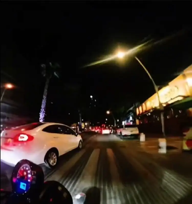 Captan presunto intento de atropellamiento en la Juárez