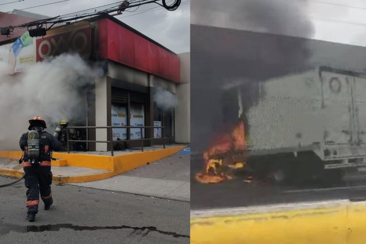 Queman vehículos y tiendas en Puebla tras la muerte de El Mencho, líder del CJNG 2 Reportan incendios en Puebla hoy 22 de febrero tras la muerte del Mencho