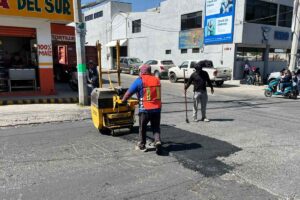 Roberto Solis pone en marcha el programa de Bacheo 2026 en Huejotzingo