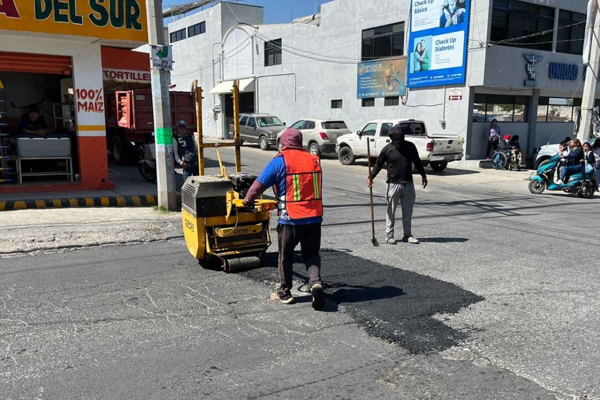 Roberto Solis pone en marcha el programa de Bacheo 2026 en Huejotzingo