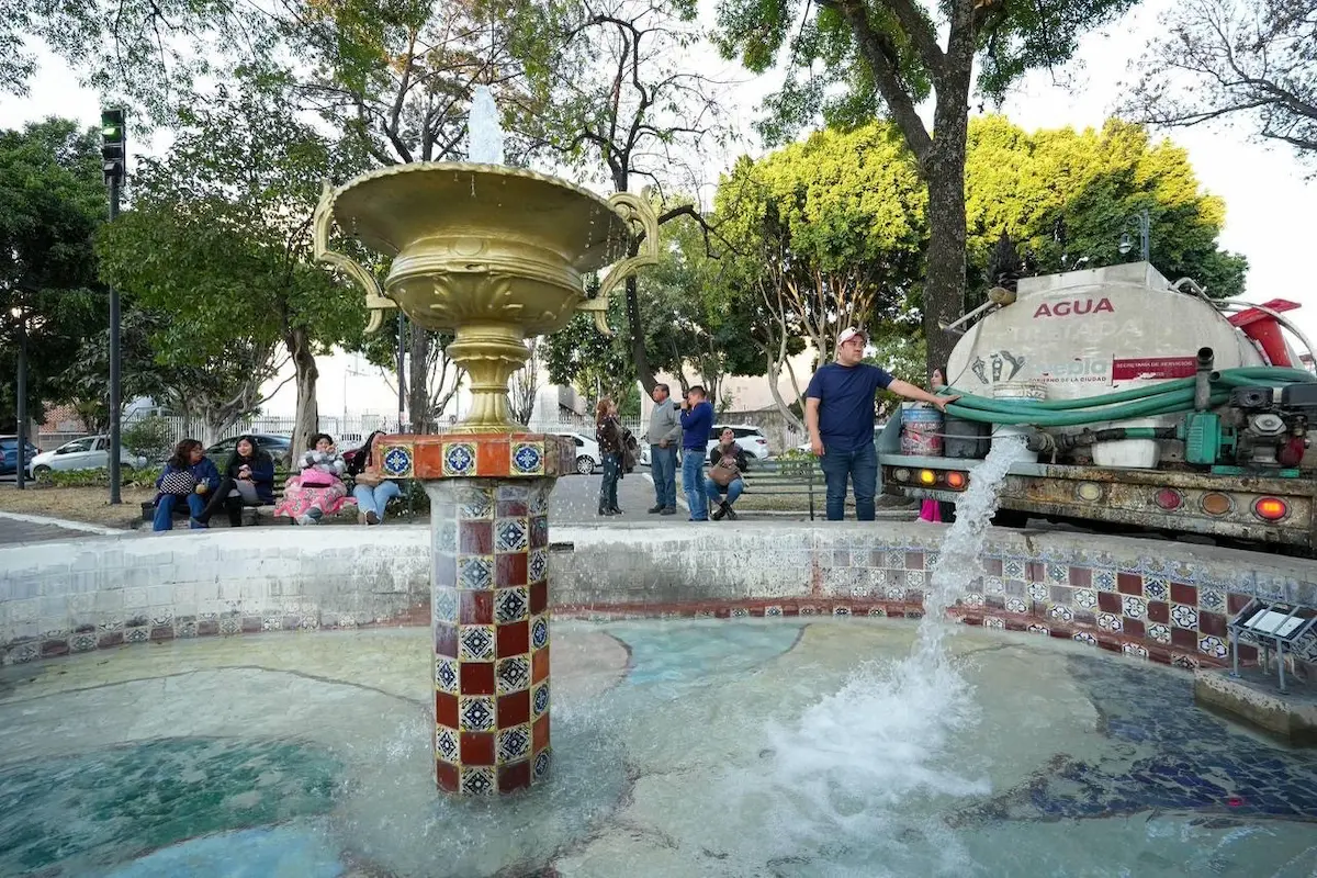 Inaugura Gobierno de Pepe Chedraui mantenimiento de fuentes en el parque de San José 2 Inaugura Gobierno de Pepe Chedraui mantenimiento de fuentes en el parque de San José