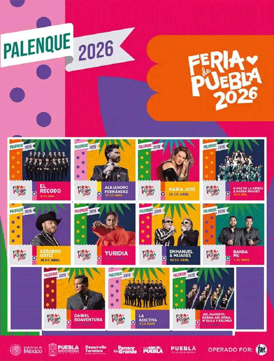 Estos son los precios oficiales del Palenque de Puebla 2026