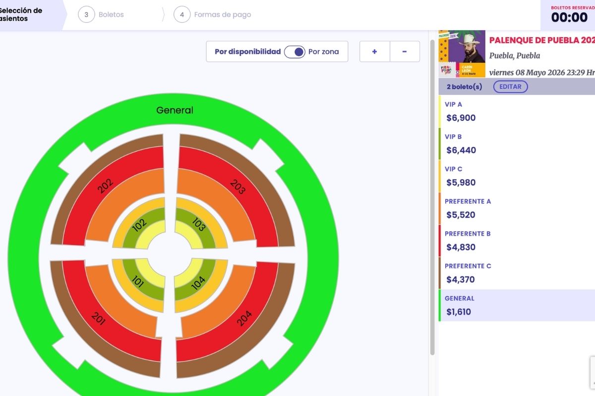 Boletos para Carín León en el Palenque de Puebla- precios llegan hasta casi 7 mil pesos
