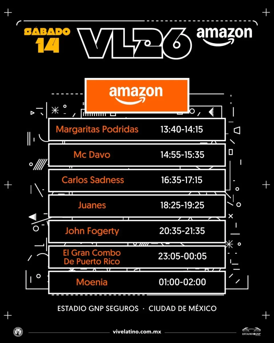 Así quedan los horarios del Vive Latino 2026 y los escenarios