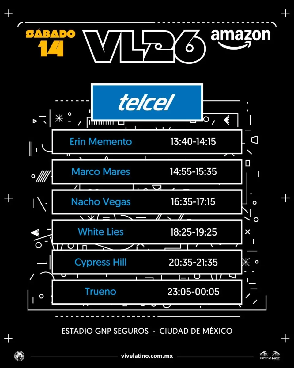 Así quedan los horarios del Vive Latino 2026 y los escenarios