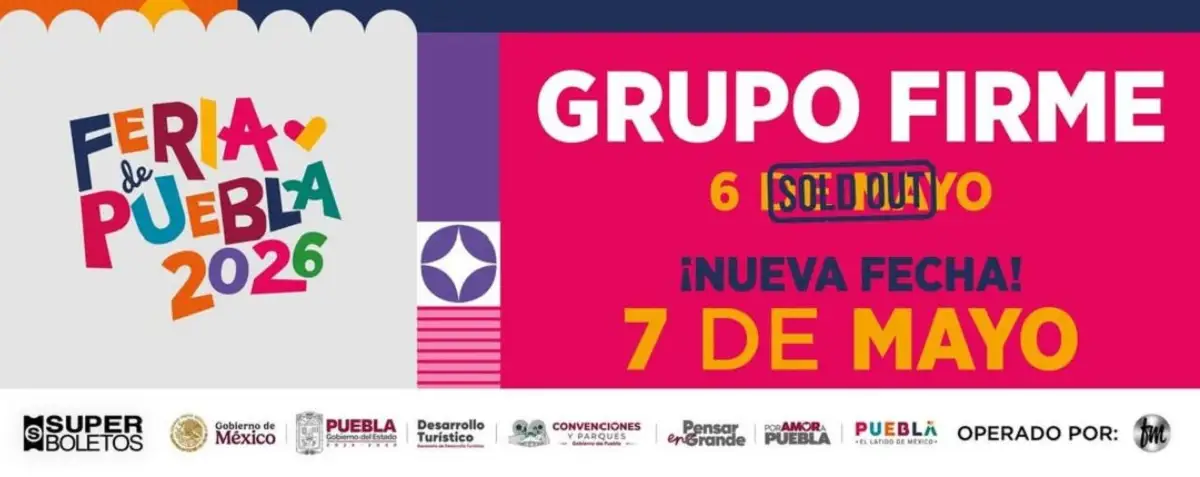 Confirman segunda fecha de Grupo Firme en Palenque de Puebla 2026 2 Grupo Firme en Palenque de Puebla 2026 tendrá segunda fecha