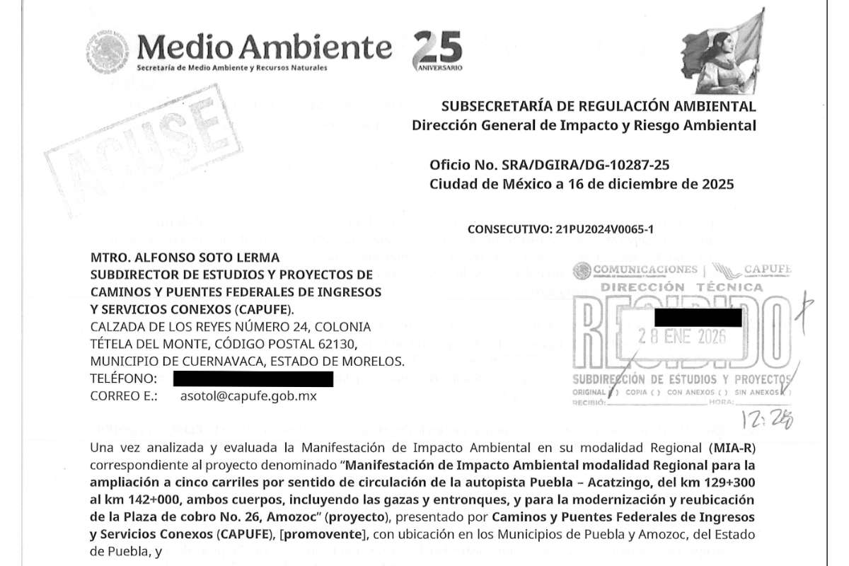 Autorizan ampliación a cinco carriles de la autopista Puebla-Acatzingo; incluye estos puentes y entronques 2 Autorizan ampliación a cinco carriles de la autopista Puebla-Acatzingo; incluye estos puentes y entronques