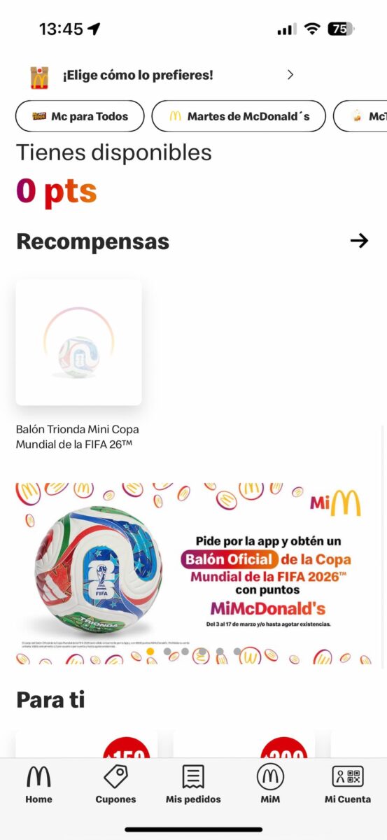 ¿Cuántos puntos necesitas para cambiar el balón del Mundial en McDonald's? 3 Cuántos puntos necesitas para cambiar el balón del Mundial en McDonald's