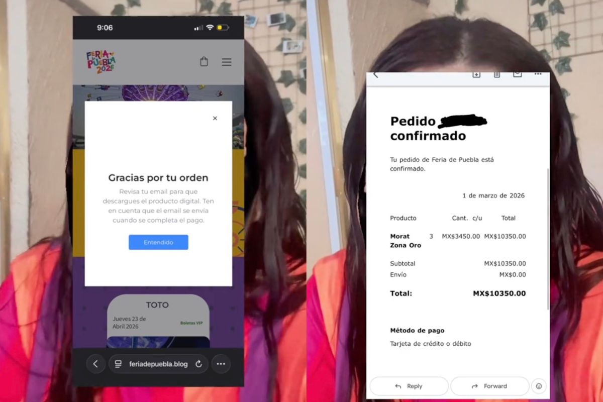 Joven pierde más de 10 mil pesos al comprar boletos falsos para ver a Morat en la Feria de Puebla