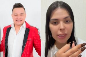 Esposa de vocalista de la banda Los Recoditos lo acusa de violencia