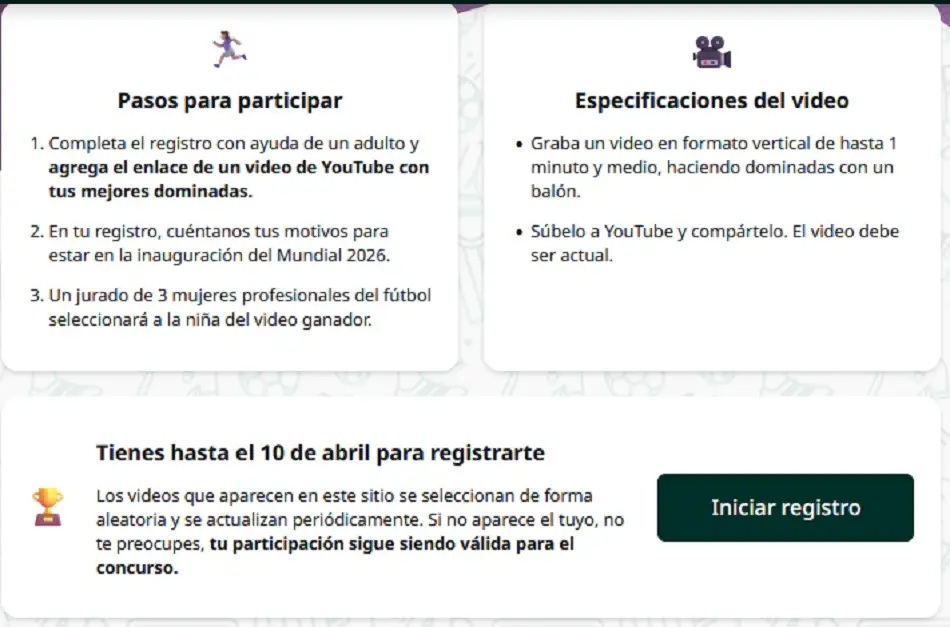 ¿Cómo participar en rifa del boleto para inauguración del Mundial 2026?