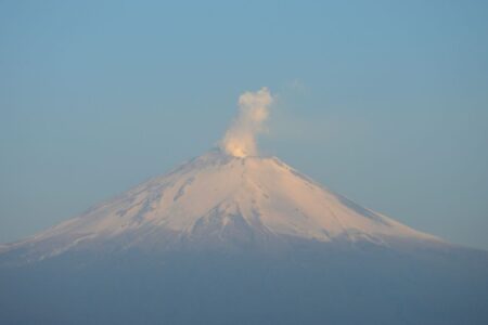 Actividad del volcán Popocatépetl hoy 6 de marzo