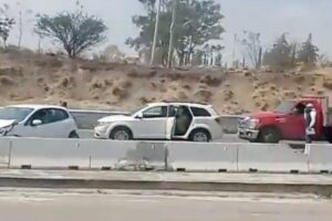 VIDEO: Choque múltiple en el Periférico Ecológico deja dos lesionados