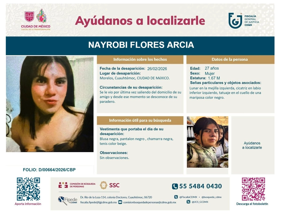Hallan cuerpo de Nayrobi Flores, mujer trans desaparecida