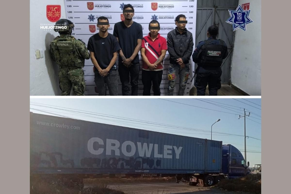 SSC de Huejotzingo desarticula banda de asaltantes con carga de 7 MDP y