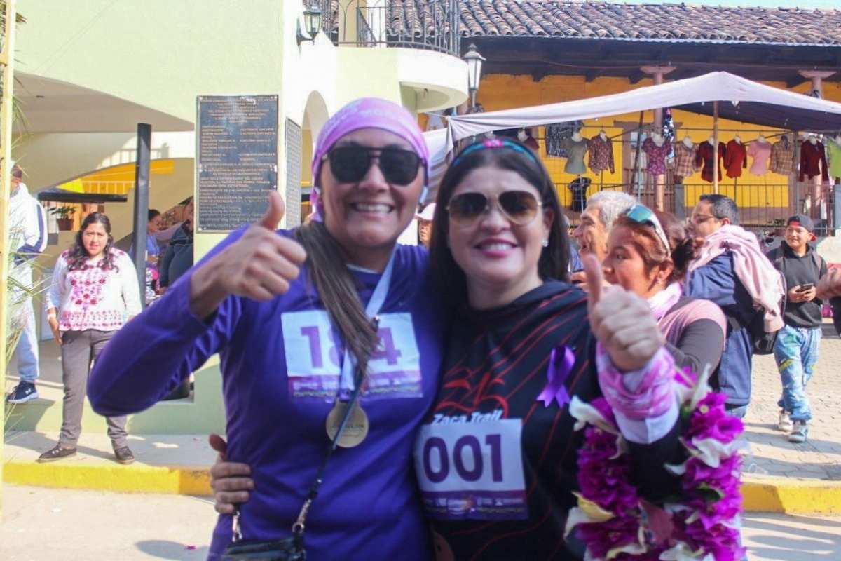 Mujeres en Zacatlán corren por la libertad, respeto a sus derechos y una vida sin violencia