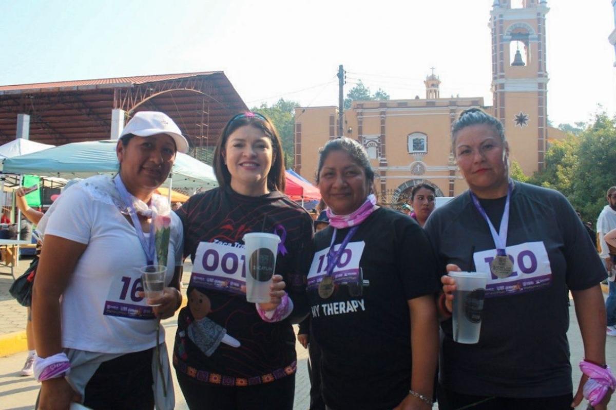Mujeres en Zacatlán corren por la libertad, respeto a sus derechos y una vida sin violencia 2 Mujeres en Zacatlán corren por la libertad, respeto a sus derechos y una vida sin violencia1