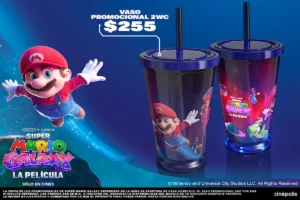 En estos cines de Puebla estará disponible el vaso de Super Mario Galaxy