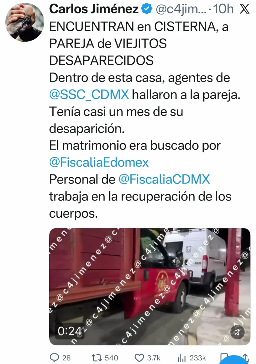 Hallan sin vida a matrimonio desaparecido en la GAM.
