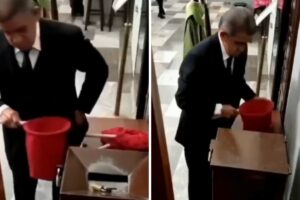 Exhiben a hombre por robar limosnas de iglesia en Tehuacán