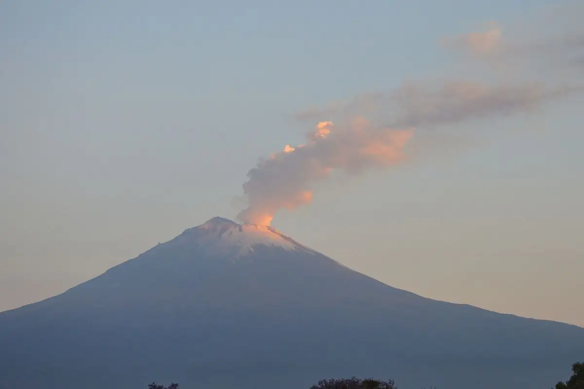 Este es el monitoreo del volcán Popocatépetl hoy en Puebla