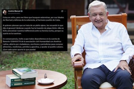 Reaparece López Obrador y pide a México donaciones para Cuba