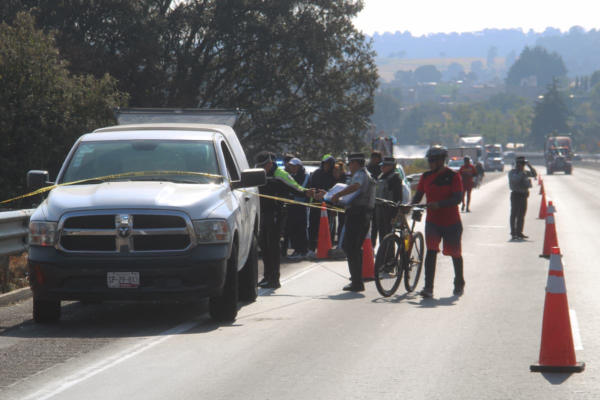 Muere un hombre atropellado en la autopista Puebla-Córdoba