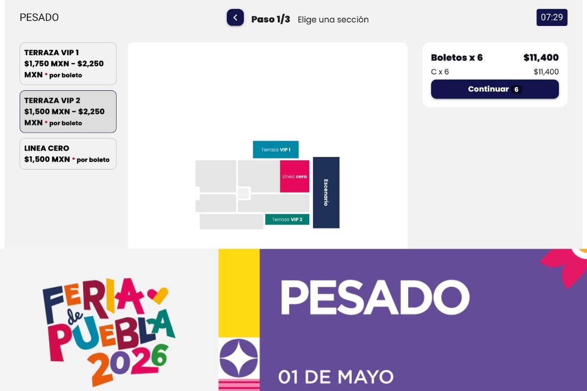 boletos para pesado en la feria de puebla 2026