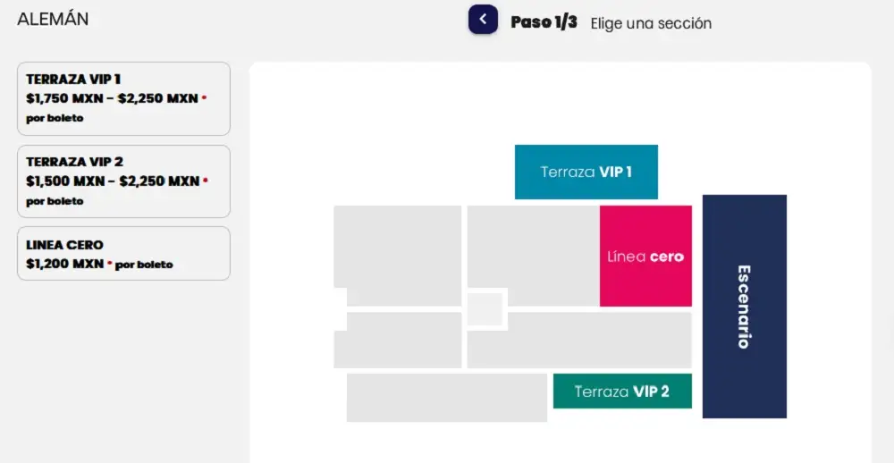 Terrazas VIP y boletos Línea CERO para Alemán en la Feria de Puebla