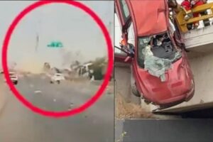 Captan VIDEO del accidente en el Periférico Ecológico