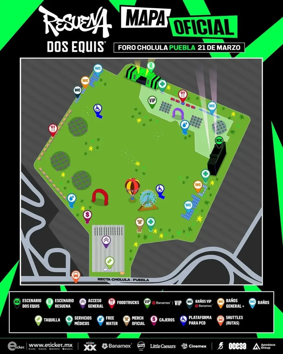 Así quedaron los horarios del Resuena Dos Equis 2026