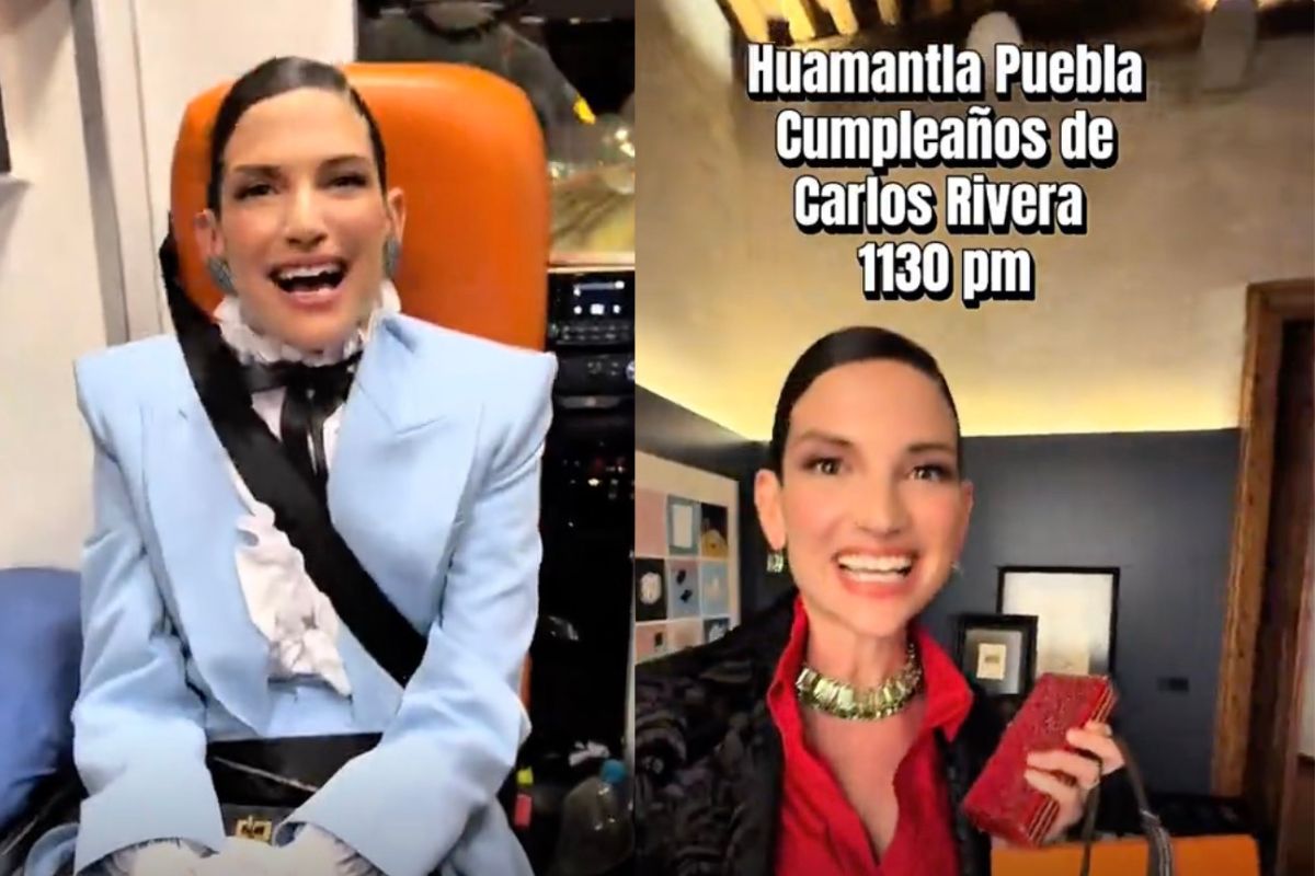 VIDEO: Natalia Jiménez usa ambulancia con sirena encendida para llegar al cumpleaños de Carlos Rivera