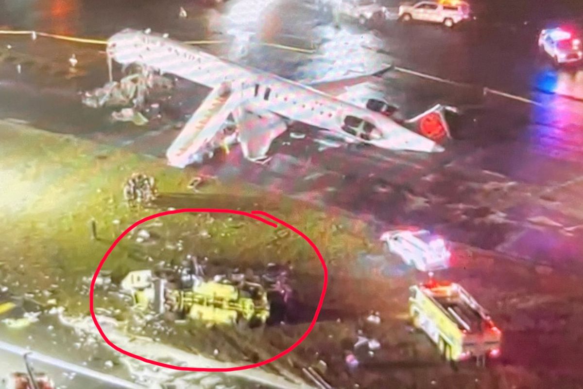 Difunden VIDEO del choque entre un avión de Air Canada y un camión de bomberos en el aeropuerto