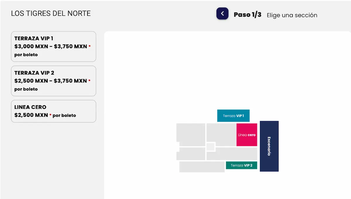 Terrazas VIP y boletos Línea CERO para Los Tigres del Norte en la Feria de Puebla