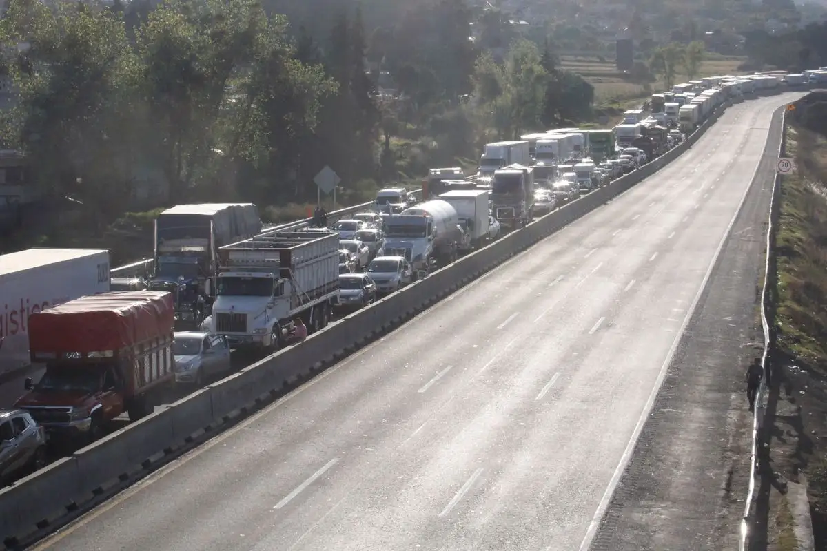 Está la autopista México-Puebla cerrada hoy 27 de marzo