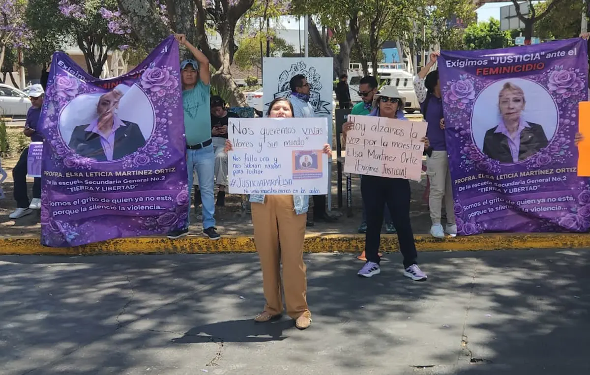 Exigen justicia por el feminicidio de la profesora Elsa en Cuautlancingo
