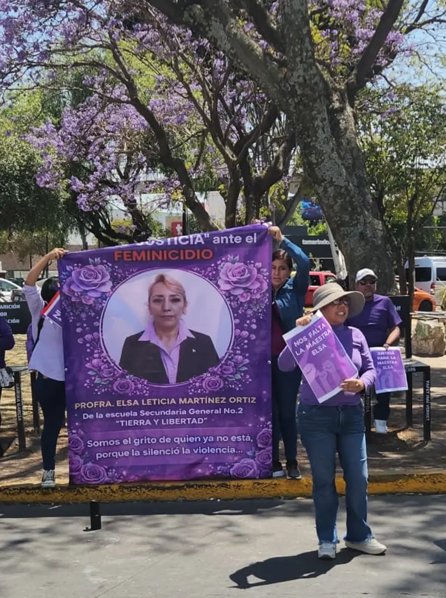 Exigen justicia por el feminicidio de la profesora Elsa en Cuautlancingo