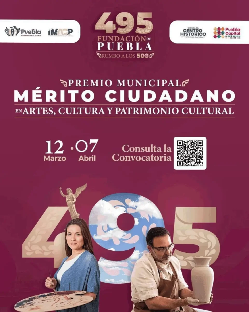 Abren convocatoria al Premio Municipal al Mérito Ciudadano en Artes, Cultura y Patrimonio Cultural