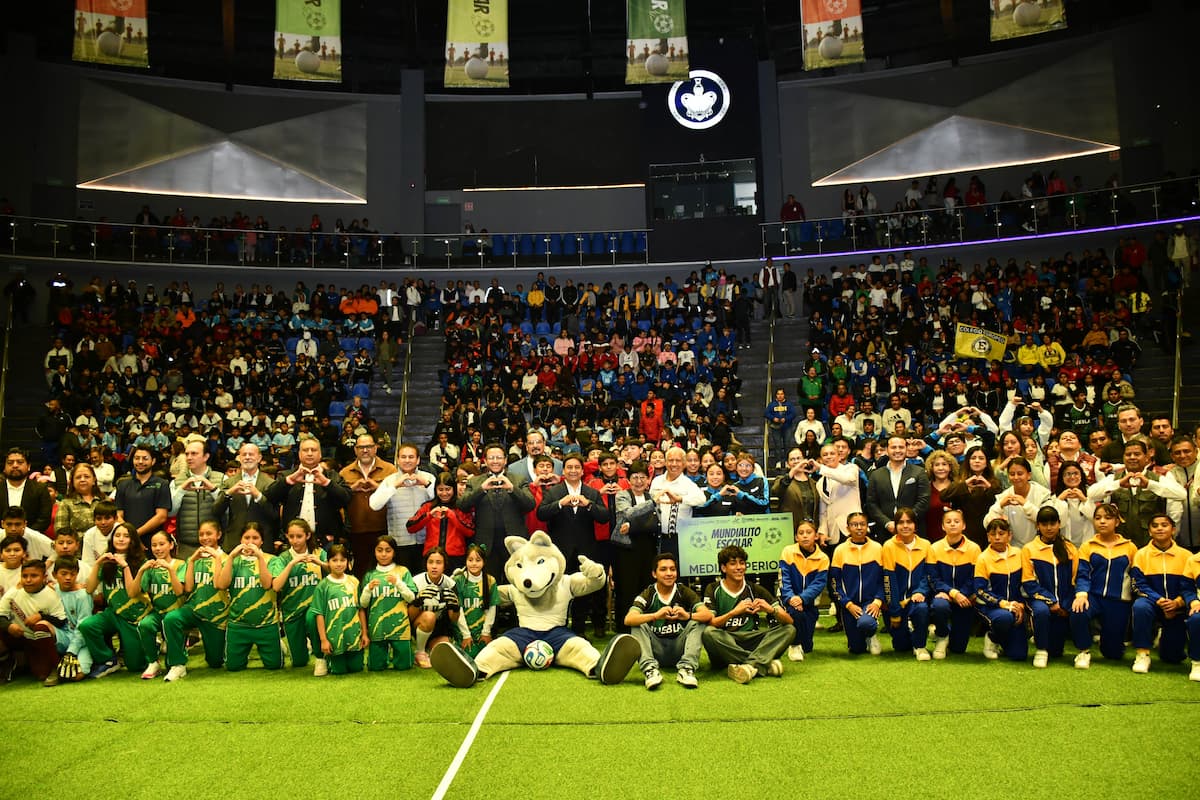 Inauguran en la BUAP el Mundialito Escolar 2026