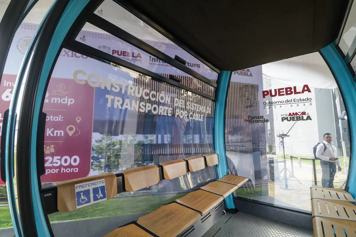 trazo final del Cablebús de Puebla