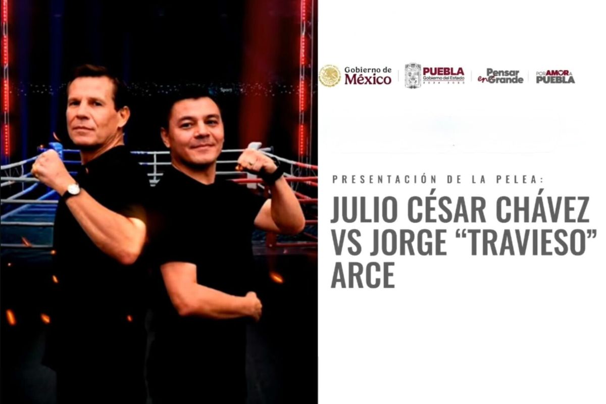 Anuncia Armenta pelea Julio César Chávez vs El Travieso Arce en Puebla