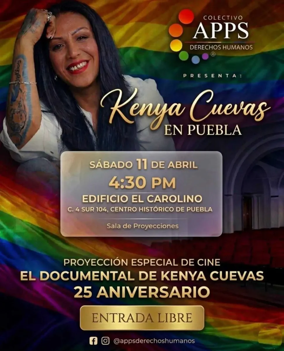 ¿Cuándo y dónde estará Kenya Cuevas en Puebla?