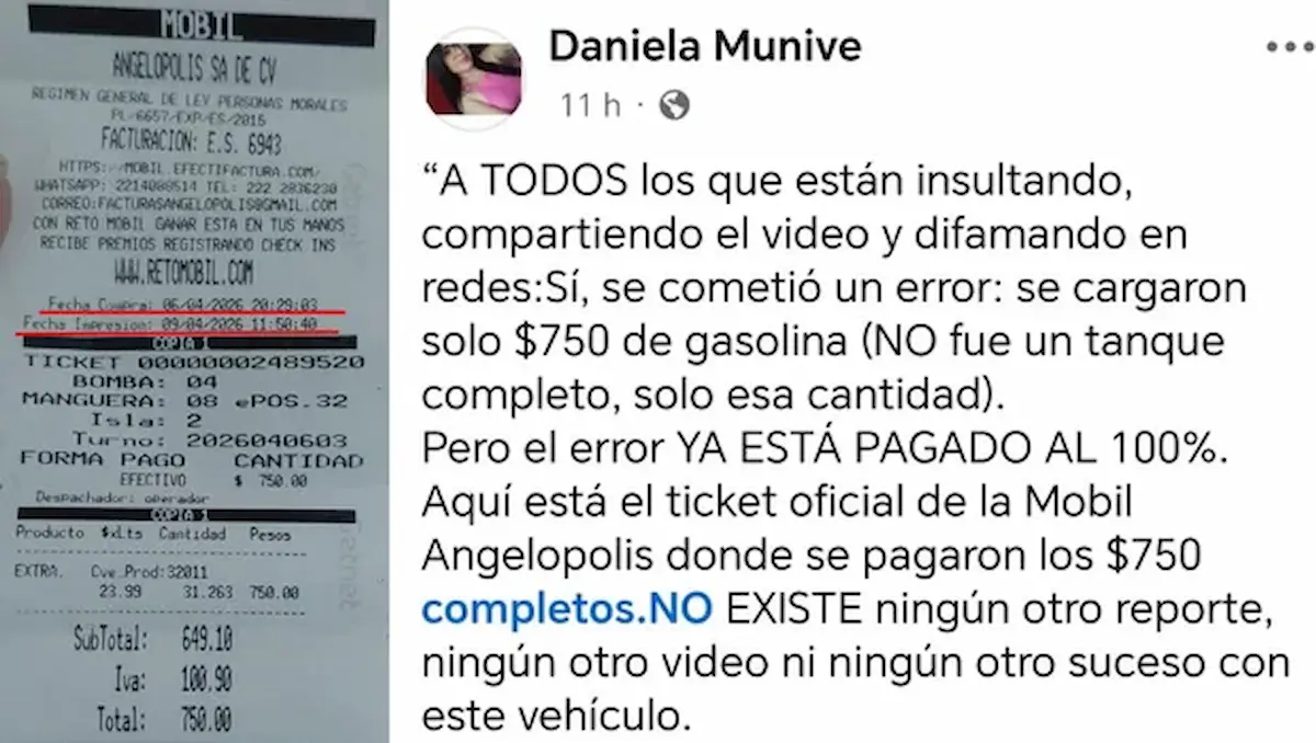 Lady Gasolina paga su adeudo en Puebla