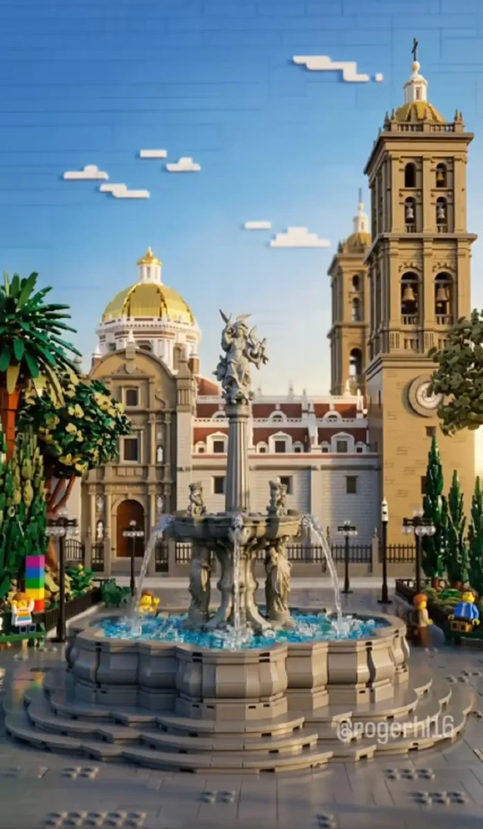 (VIDEOS) Recrean Puebla en LEGO y así se ve