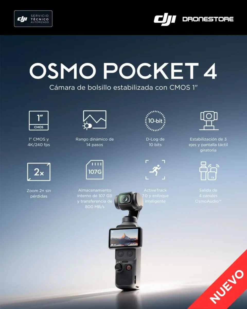 Estas son las nuevas funciones del Osmo Pocket 4
