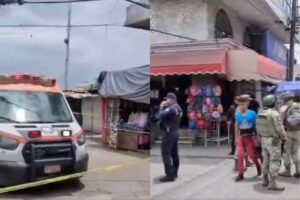 Balacera en el Mercado Morelos hoy deja tres lesionados