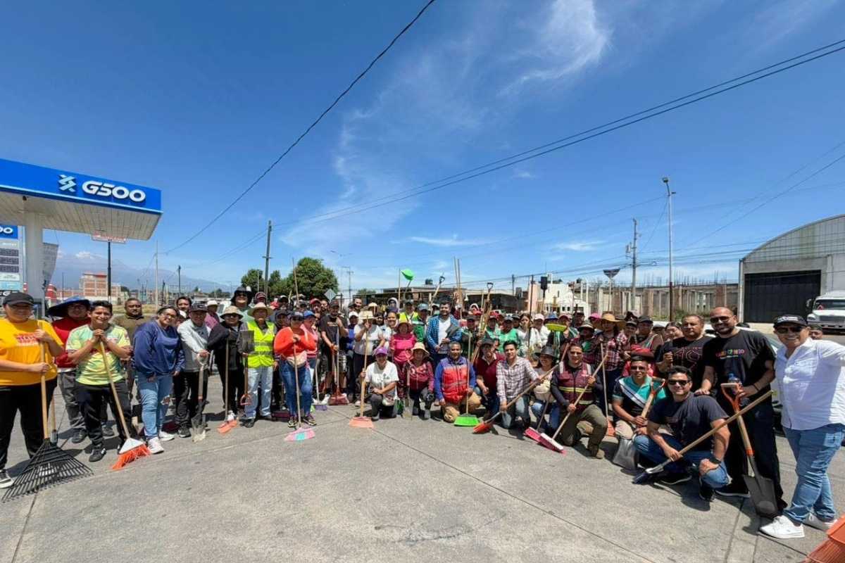 Alineados con la visión de Alejandro Armenta, Roberto Solís y Norma Layón encabezan mega faena simultánea en Huejotzingo