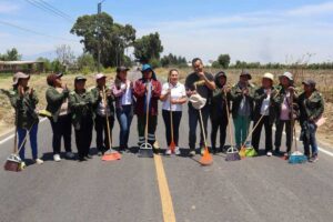Alineados con la visión de Alejandro Armenta, Roberto Solís y Norma Layón encabezan mega faena simultánea en Huejotzingo